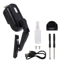 Rechargeable Motorcycle Helmet Wiper Universal Waterproof Helmet Windshield Wiper for Most Visor Helmet Electric Wiper