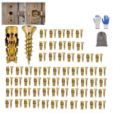 (30PCS, -) Zestaw krótkich śrub rozporowych 614 mm, zestaw naprawczy do zawiasów szafkowych, 30/50/100 zestawów