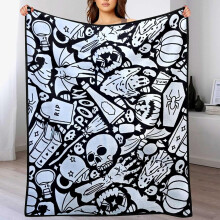 (Black_d, -) Manta para colorear DIY con rotuladores, 12 colores