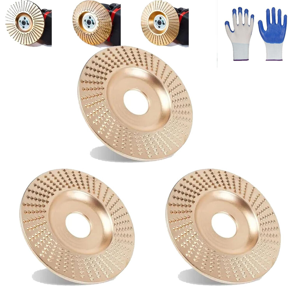 (3*Flat Surface, -) Tungsten Carbide Grinding Wheel, Wood Carving Disc For Angle Grinders 5437706369714