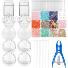 (White, -) Kit de fabricación de bolas antiestrés, 15 unidades