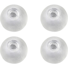 (White#ball, -) Kit de fabricación de bolas antiestrés, 15 unidades