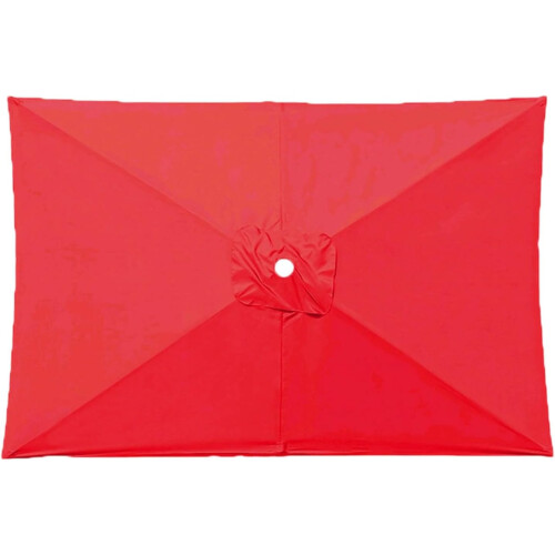 (Red, -) Toldo de repuesto para sombrilla de 10x6.5 pies, rectangular