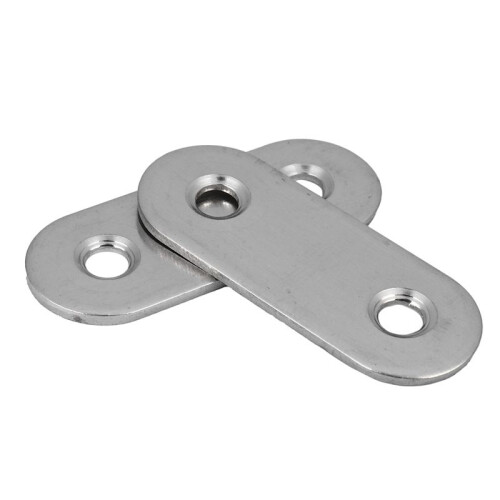 Flat Mending Plates Repair Fixing Joining Brackets 40x15mm 30pcs