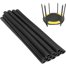 (Black, -) Fundas de espuma para postes de cama elástica, 12 unidades