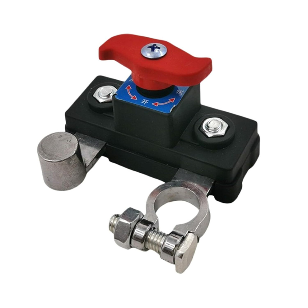 ( Lustre, -) Universal Battery Disconnect & Leak Protector, Waterproof Copper Switch Silver 5437706377580