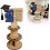 (Blue, -) Support argent diplôme 2026, bois, cadeau graduation 1