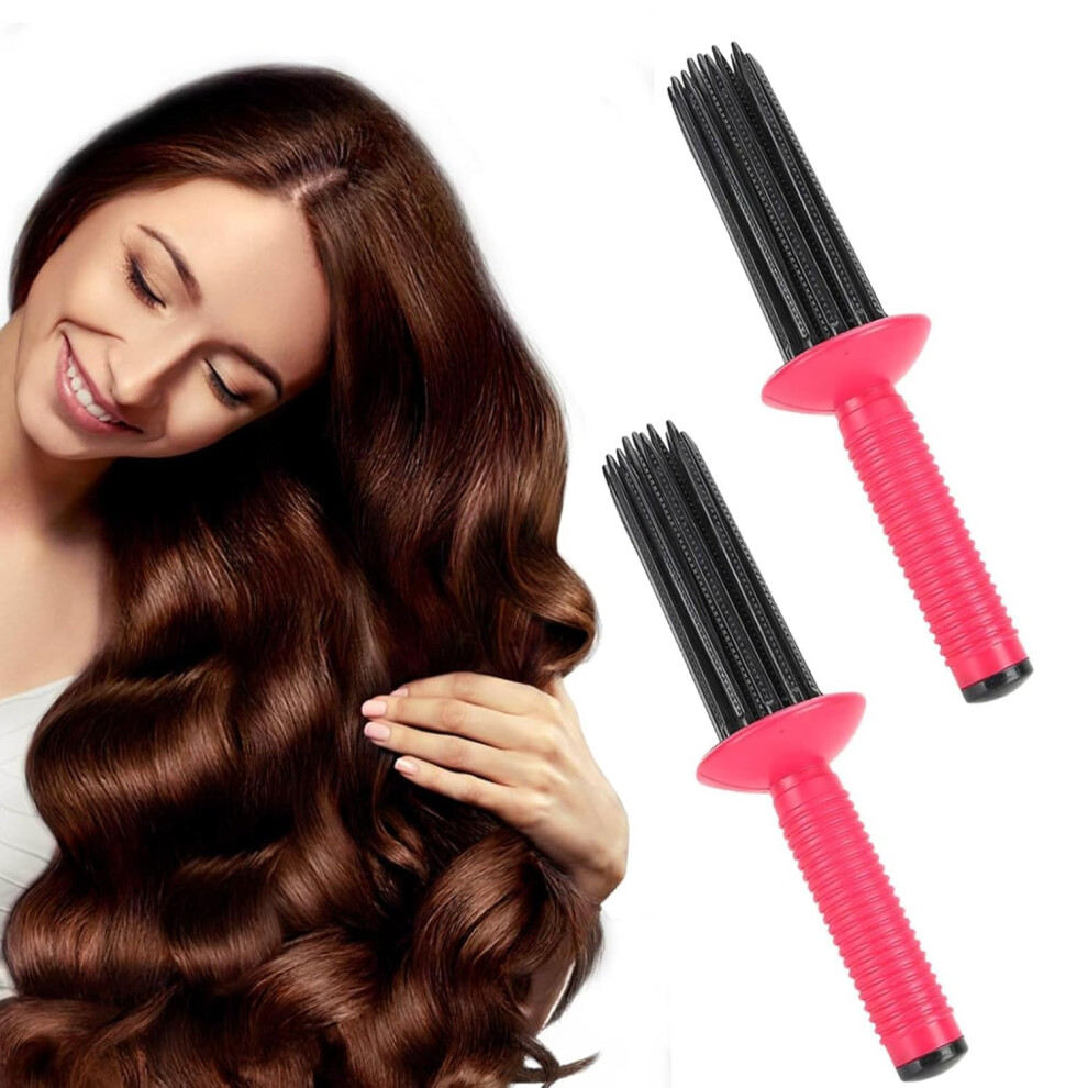 Oimg (2Pc, -) 2025 Curly Hair Styler Tool, Curling Roll Comb With 17 Teeth