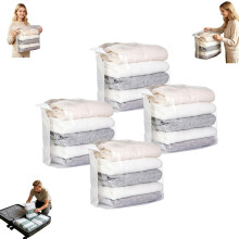 (B#M,4Pcs, -) No-Pump Vacuüm Opbergzakken - 2026 Grote Compressiezakken voor Kleding