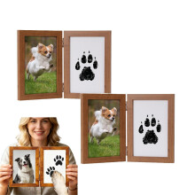 (Brown#B, 2Pcs, -) Kit empreinte bébé, sans encre, pour chien, chat