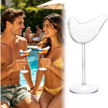 (White, -) Cocktailglas - Creatief Vogelmotief, 150ml Wijn Glas