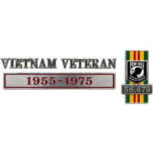 (1Pcs, -) Vietnamin veteraanin muistomerkki autolle, 1955-1975 -tarra