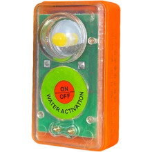 (Orange#A, -) Luz de chaleco salvavidas submarina, LED de alta luminosidad