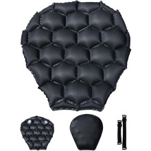 (Black#B, -) Moottoripyörän geeli-istuintyyny, 3D-kennoinen iskunvaimennusistuintyyny