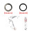 Engine Fuel Injector Sealing Ring Fuel Injector Retaining Bracket Snap Decoupling Elements for  N55 N20 13537591006 3