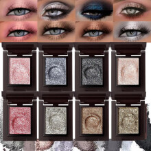 (Matches the image, 06) Highlight Eyeshadow Monochrome Eye Shadow Plate Highly Pigmented Potato Paste Texture Multi-purpose Eye Makeup Palette