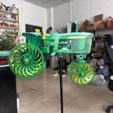 (Green, -) Tuin Windmolen - Groene Tractor Windmolen voor Buiten