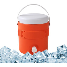 (Orange, -) 1 Gallon Sportkoeler - Geïsoleerde Drinkdispenser voor Kamperen