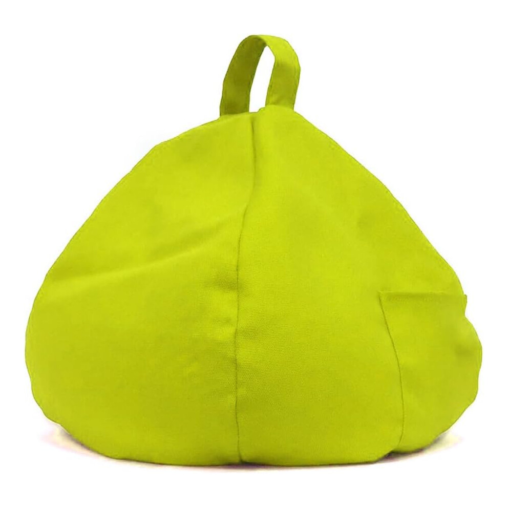 (Fluorescent -) Beanbag Phone Holder With Side Pocket, Tablet Pillow Stand Cushion Green 5437706388579