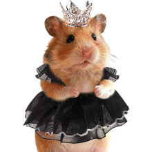 (black, -) Dwarf Hamster Outfits, Small Animal Dress for Pets Photography