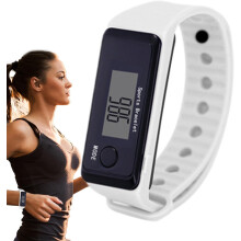(White, -) Schrittzähler, Gehen, Tragbar, Fitness Tracker, Armband, LED, Kalorien
