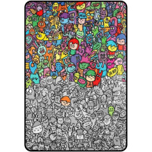 (C, -) Manta para colorear DIY, lavable y suave para niños y adultos