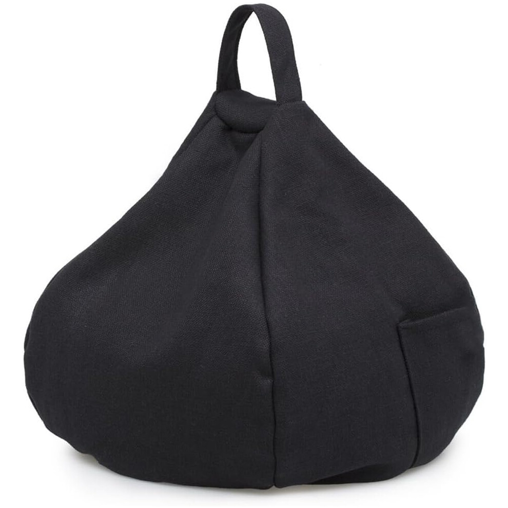 (, -) Beanbag Phone Holder With Side Pocket, Tablet Pillow Stand Cushion Black 5437706388609