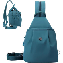 (Blue, -) Anti-theft Waterproof Travel Tote Bag, 2-Way Commuter Shoulder Bag