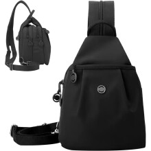 (Black, -) Anti-theft Waterproof Travel Tote Bag, 2-Way Commuter Shoulder Bag