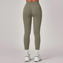 (Micro blue, Large) Invisible High Waist Hip-Lifting Yoga Pants - Women's Slimming Fitness Tights for Running and Sports, Style 1020