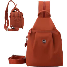 (Orange, -) Anti-theft Waterproof Travel Tote Bag, 2-Way Commuter Shoulder Bag