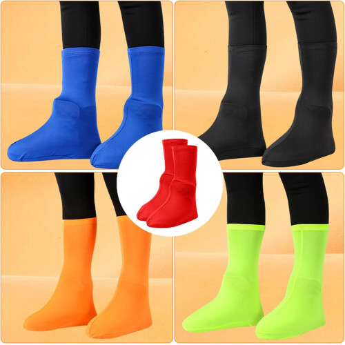 (Orange, -) Couvre-chaussures pluie, réutilisables, étanches 2