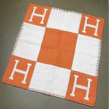 (Orange 45X45cm(Only pillowcase) NewWool Cashmere Throw Plaid Blankets pillow Sofa Bedding Shawl Xmas Giftsa_qlsg