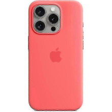 (Guava) For Apple Iphone 15 Pro Silicone Case With Magsafe