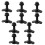 10pcs L Track Double Lug Threaded Stud Nut Fitting 3/8-24 45mm for Trailer Truck Bed Cargo 1