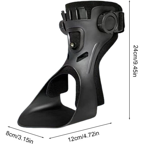 (Left, -) Ortesis para caída de pie con inflable, ajustable 1