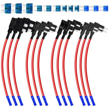 12-Delige Set Micro2 Add-A-Circuit Zekeringadapters voor Auto'S, 12V Zekeringadapter met Draad voor LED-Accessoires voor Dashcams