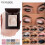 (Matches the image, 04) Highlight Eyeshadow Monochrome Eye Shadow Plate Highly Pigmented Potato Paste Texture Multi-purpose Eye Makeup Palette 4