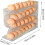 (transparent, -) Rollende Eierdispenser - 4-Laags Koelkast Eierhouder 2