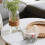 (Pink, -) Panier osier poussette, décoration mariage, centre de table 2
