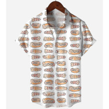 (XL, 13) 2025-SS Men's Funny Printed Hawaiian Shirt Button Down Beach Top, Novelty Ugly Gag Gift