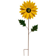 (Yellow, -) Zonnebloem Windspinners - Metalen Tuinbloem Decoratie