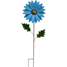 (Blue, -) Zonnebloem Windspinners - Metalen Tuinbloem Decoratie