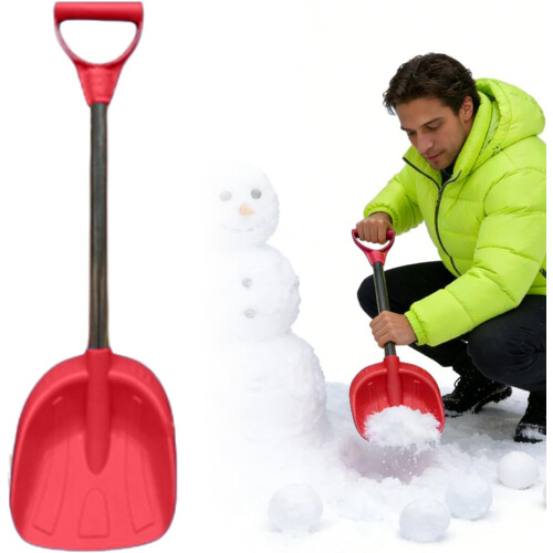 (Red#3Pcs, -) Kindersneeuwschop - RVS Handgreep, Mini Strandgraafschop 2