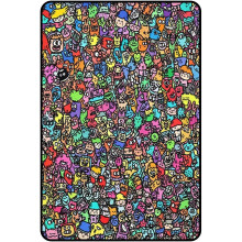 (size_name, A) Manta para colorear, lavable y suave para adultos y niños