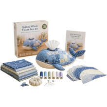 (-, D) Kit DIY animaux marins, boîte mouchoirs, débutants