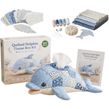 (-, C) Kit DIY animaux marins, boîte mouchoirs, débutants