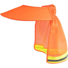 (size_name, Orange) Helm Zonnescherm - Ademende Veiligheidshelm Klep