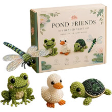 (Animal beads set D, -) Kit de manualidades de animales con cuentas, para niños y adultos