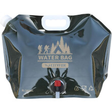 (Army Green, -) Kampeerwaterzak met Kraan - 8L Opvouwbare Waterzak